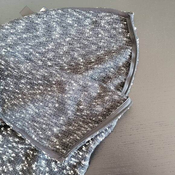 St. John Tweed Pencil Skirt Black White Wool Rayon Blend Side Zip Women 4 - Picture 8 of 12